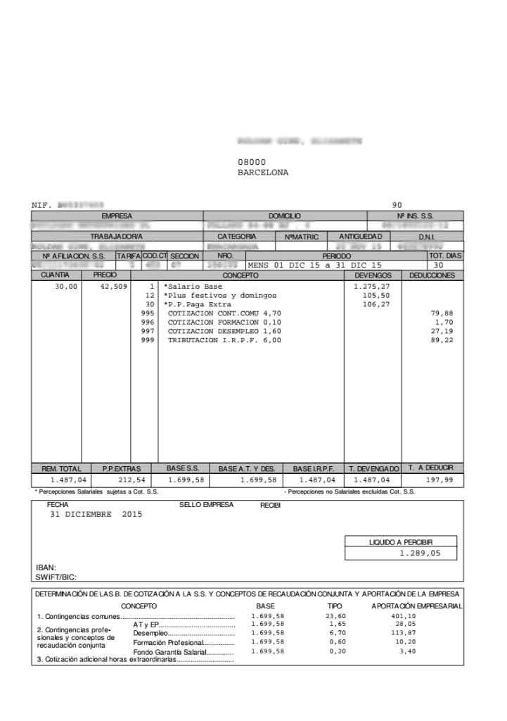 Descuentos en la nomina del trabajador