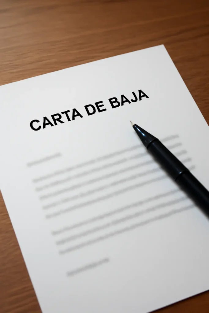modelo baja modificación sustancial condiciones trabajo